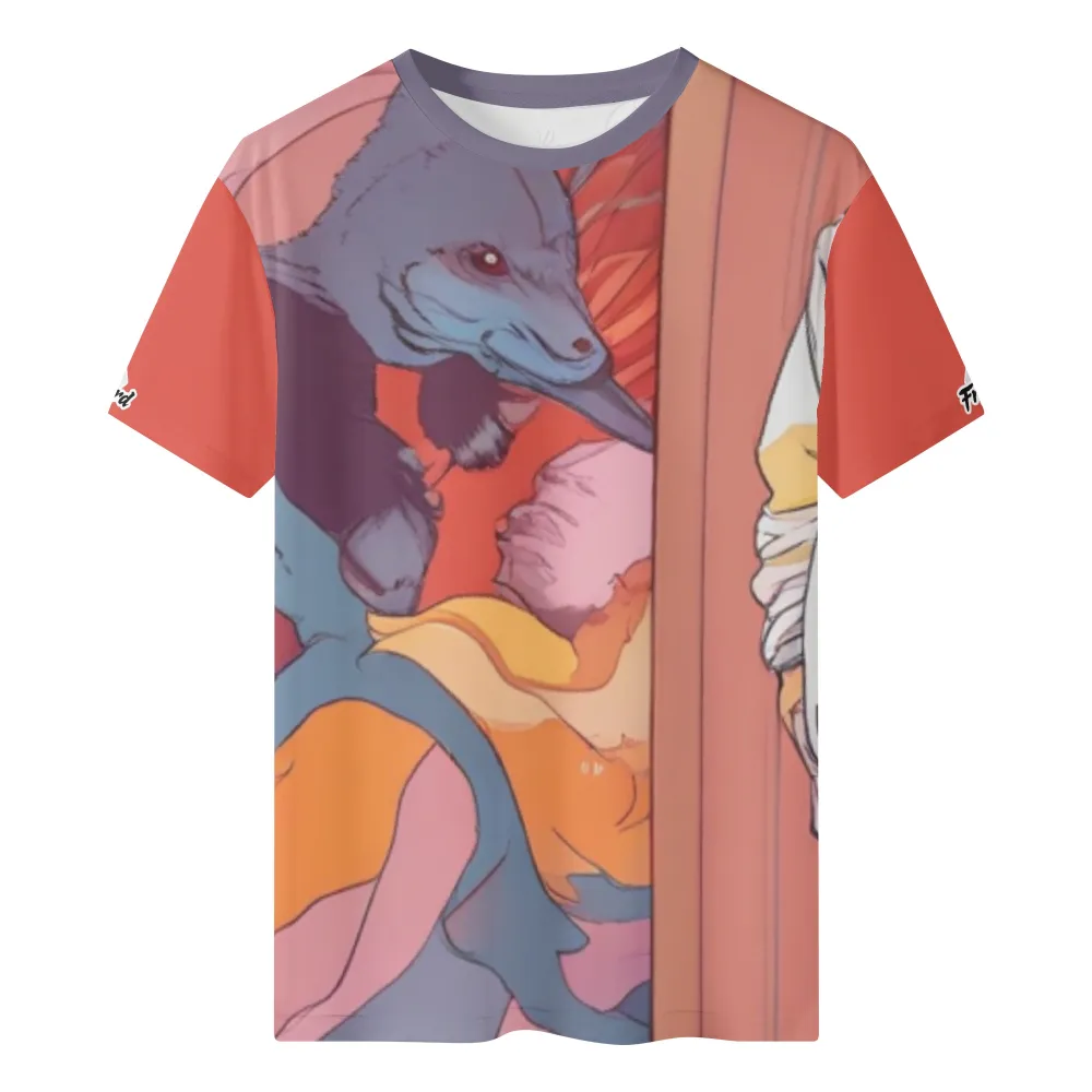 Foreignbreed Reborn Men's High-Quality Polyester All-Over Print Classic T-Shirt - Comfortable & Durable, Suitable for All Seasons