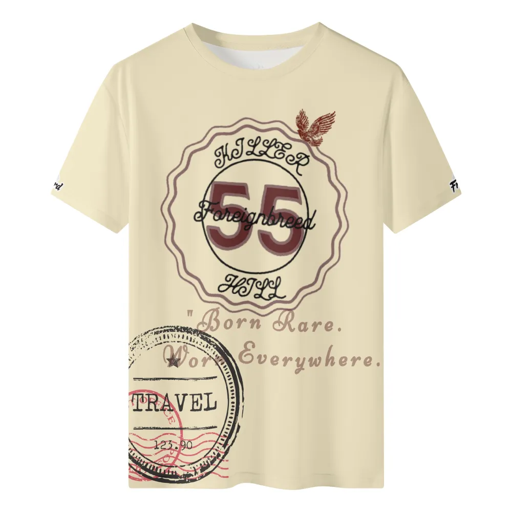 Foreignbreed Limited Edition Men's All Over Print Classic Polyester T-Shirt - High-Quality Comfort & Style for Everyday Wear