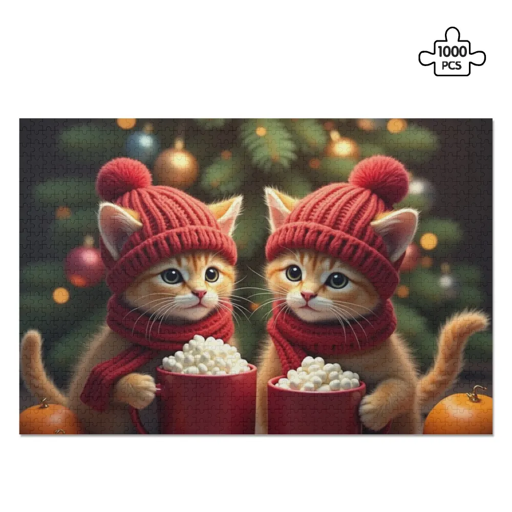 Christmas Kittens Jigsaw Puzzle – A Cozy Holiday Challenge for Family and Friends