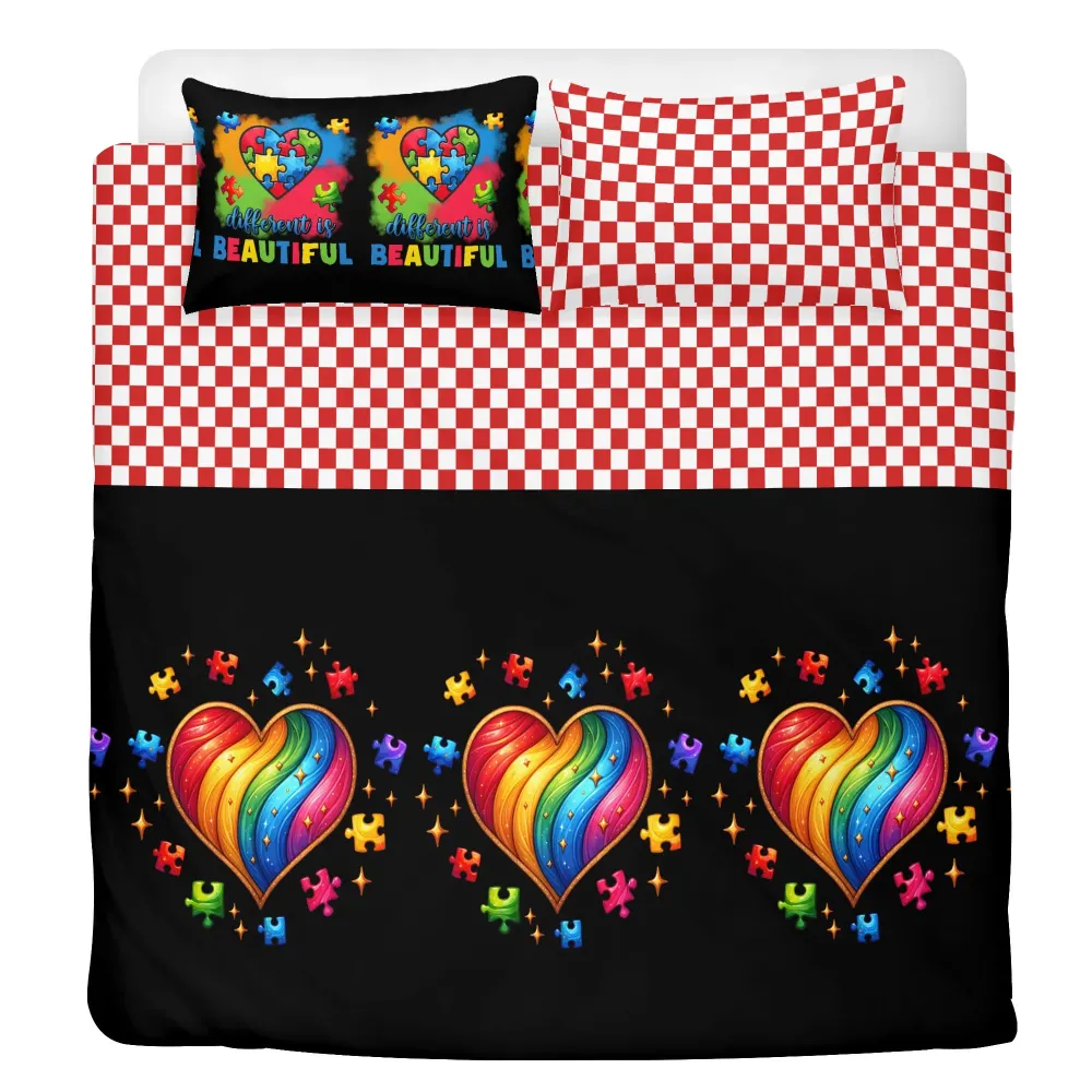 "Supporting Autism" 3 Pcs Bedding set