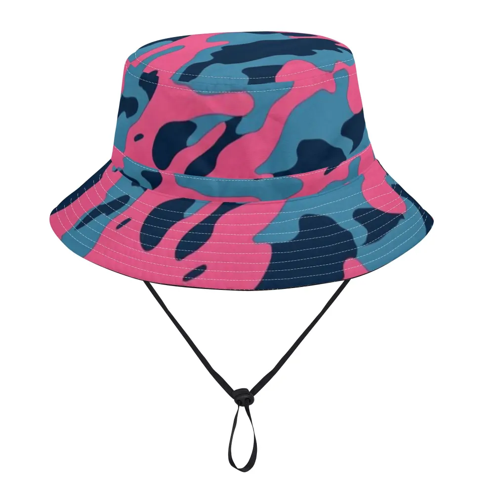 Pink/Grey Camo  Bucket Hat