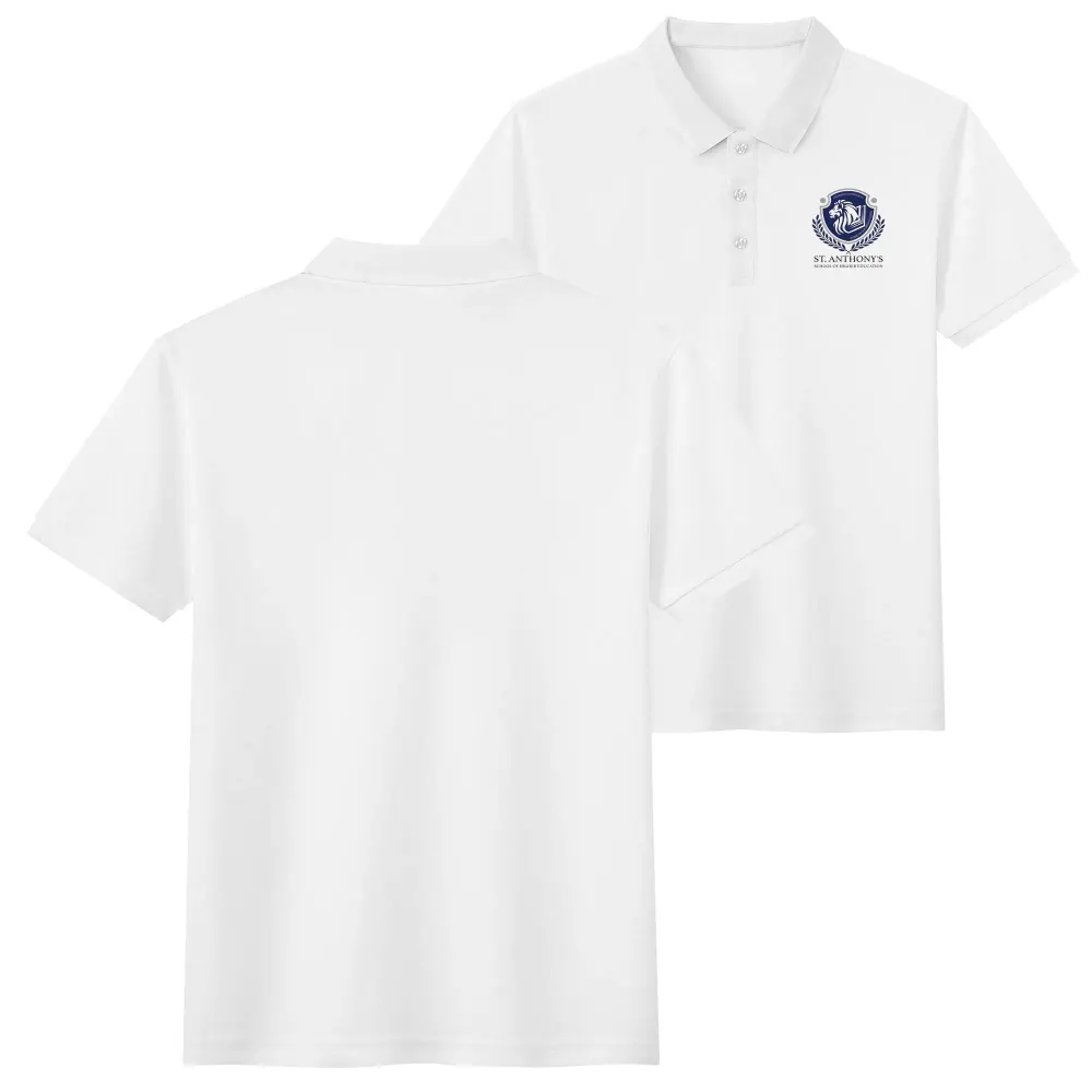 Unisex Adult Half printed Cotton Polo Shirt