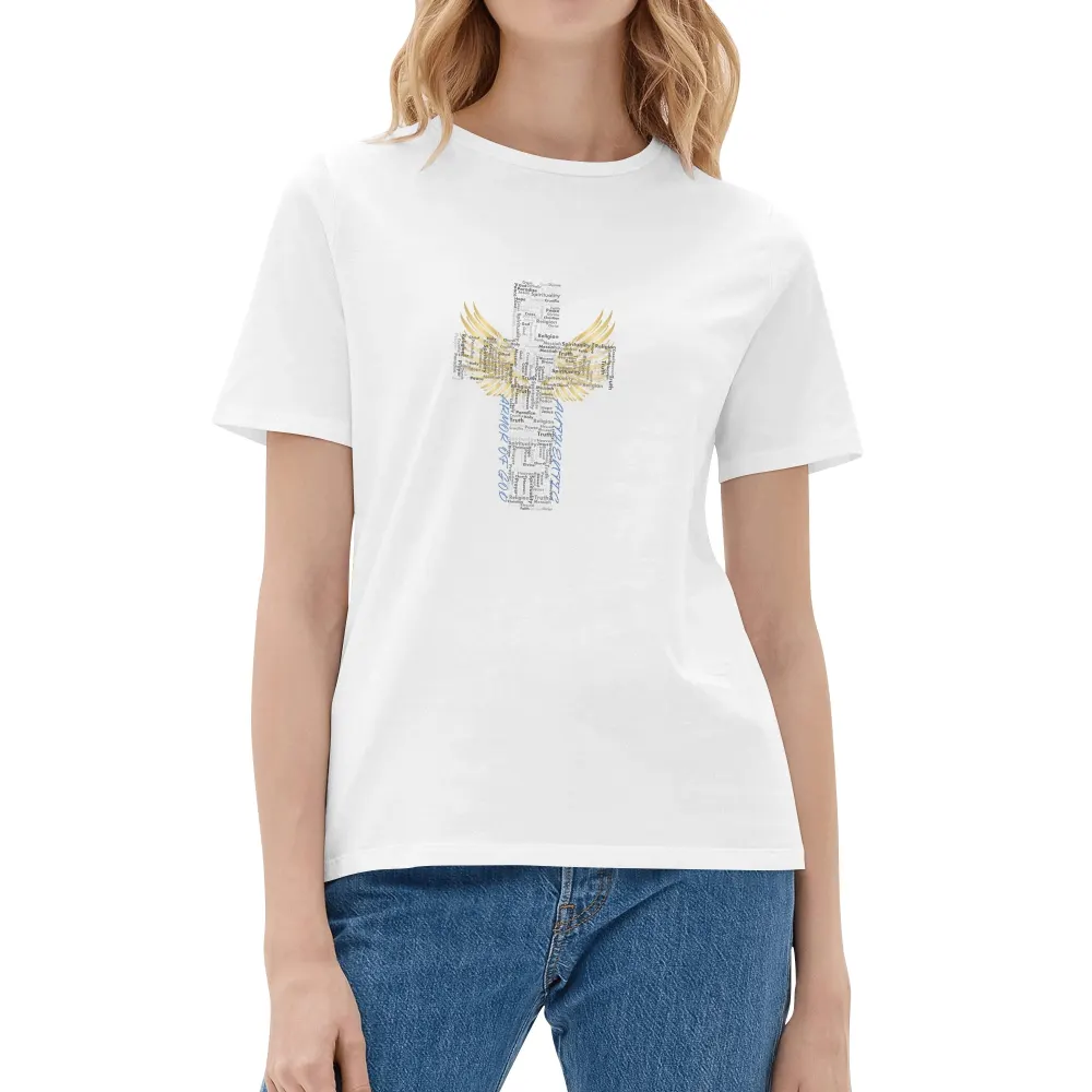 Women's Cotton Inspirational Cross AOG Armor Of God T Shirt