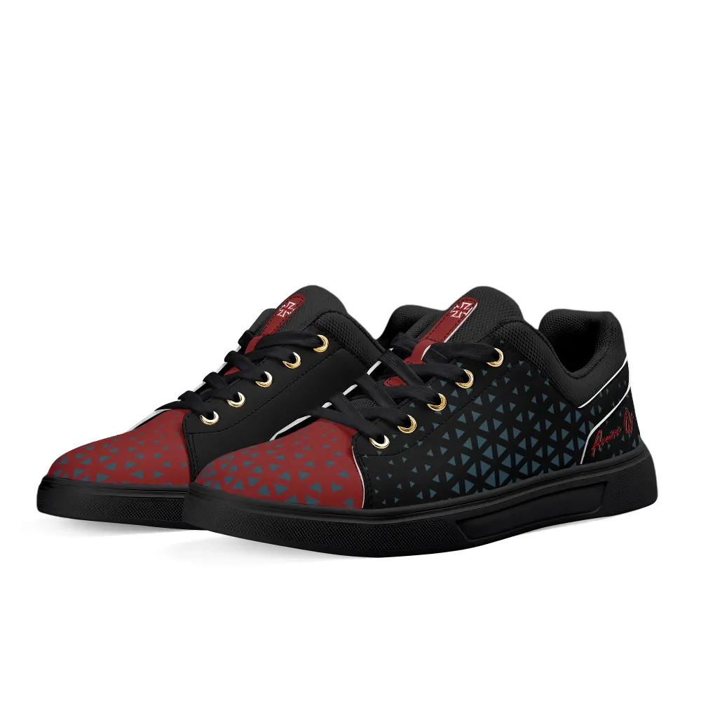 Custom Armor Of God Skateboard Shoes - Lightweight Mesh & Leather Low Tops for Adults