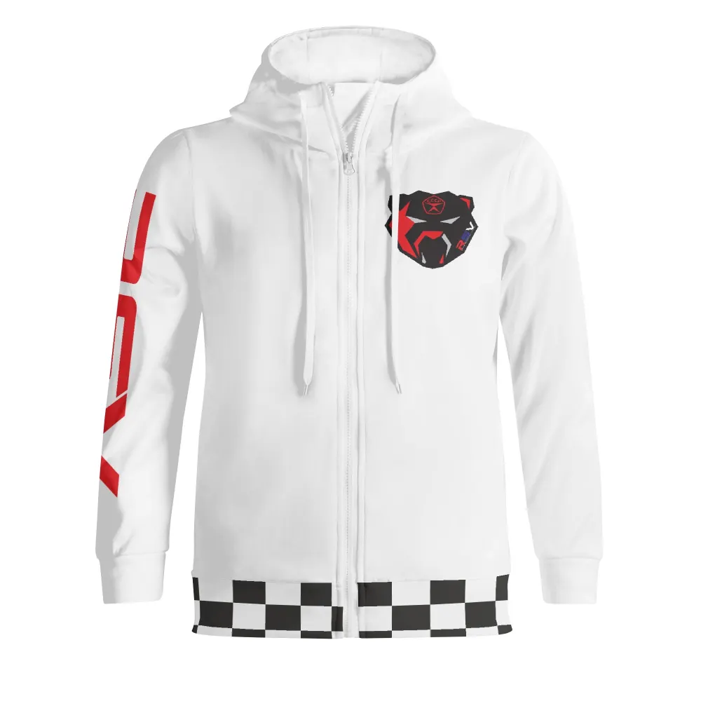 Adult Full Zip Turtleneck Hoodie Streetwear