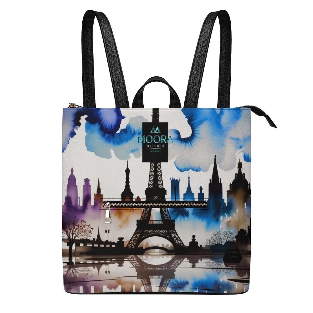 One day in Paris - Casual PU Leather Backpack | Stylish Durable Everyday Bag