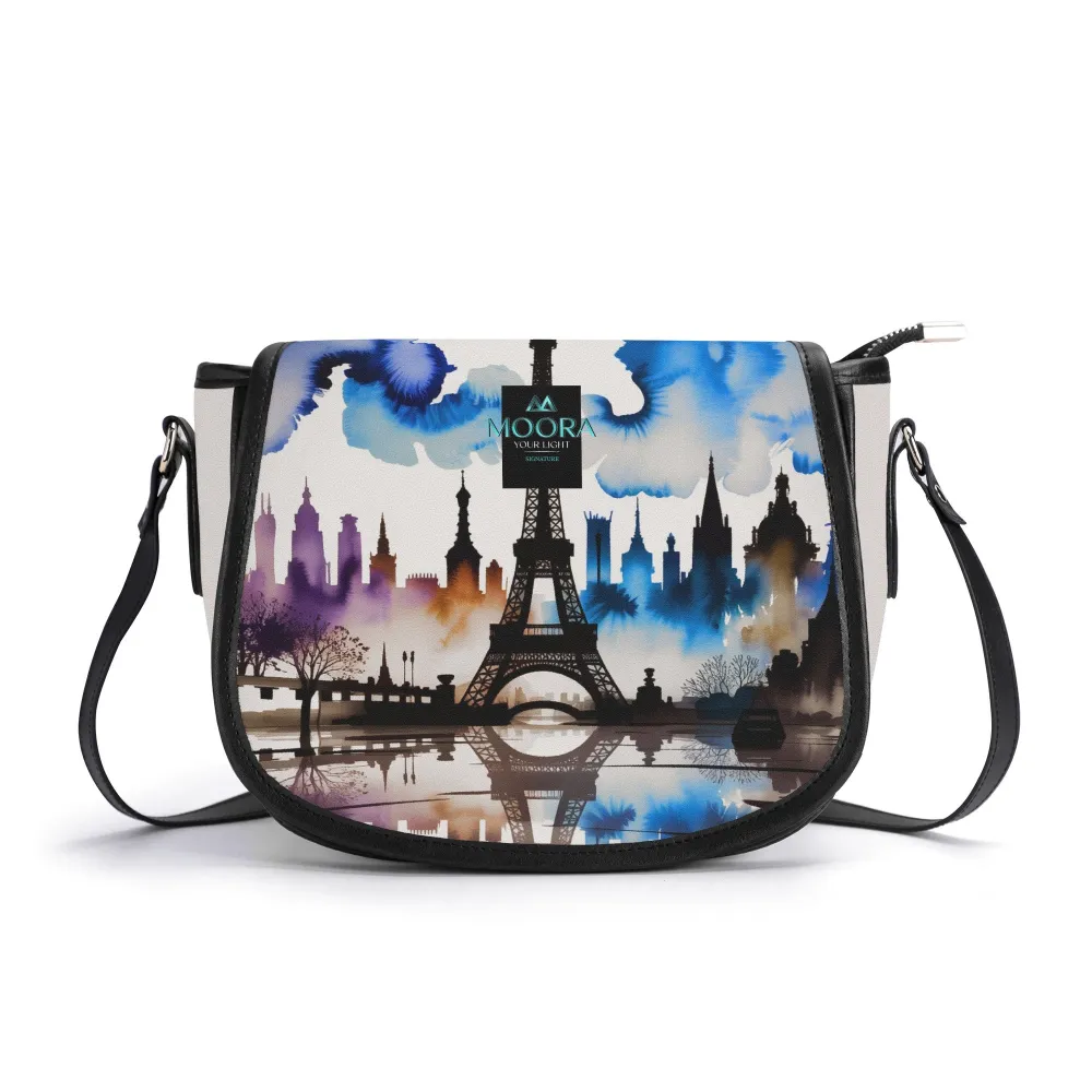 One day in Paris - Signature Collection | Top-Grain Leather Saddle Bag