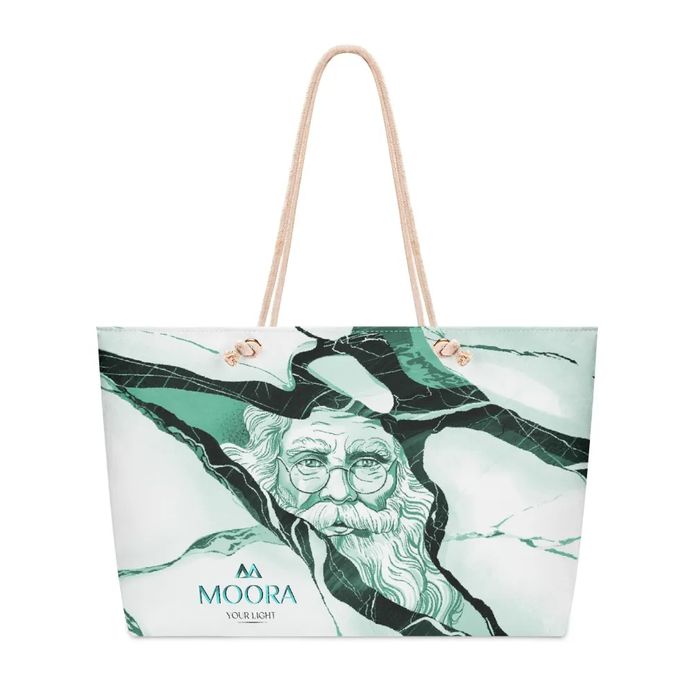 Santa-Polyester Weekender Bag Travel Tote Bag for Her