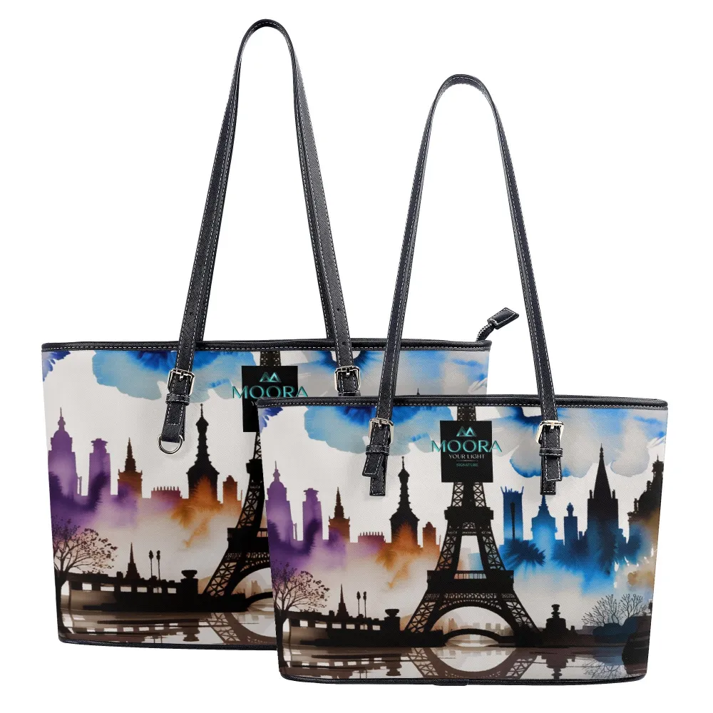 One day in Paris - PU Leather Tote Bag – Timeless Elegance, Everyday Functionality