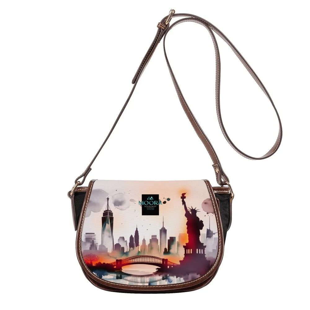 Sunset in New York - Signature Collection | Saddle Bag