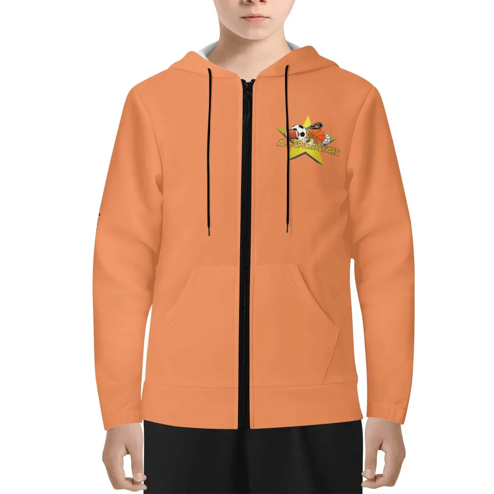 Youth Lightweight Zipper Jumper Sweatshirt Hoodie