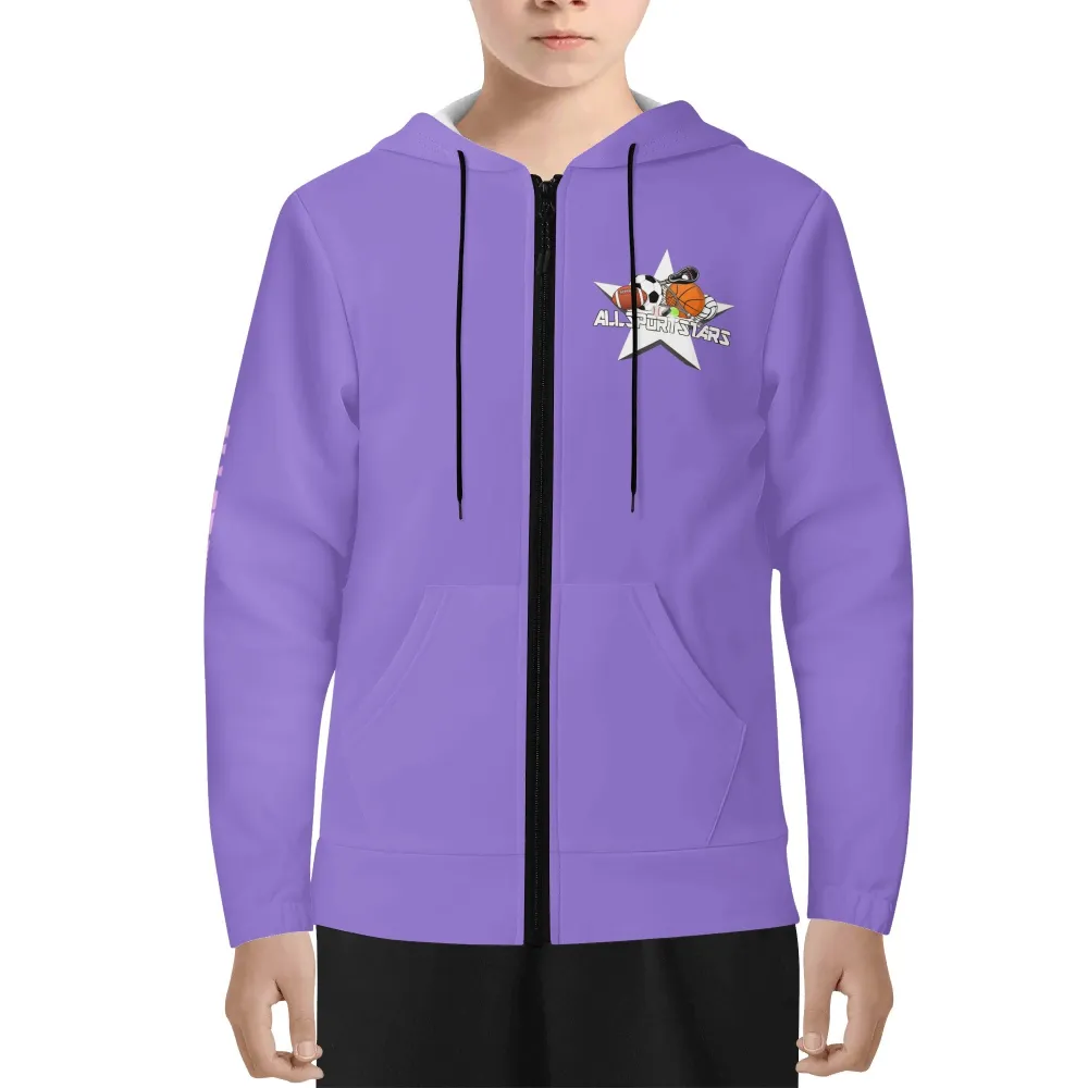 Youth Lightweight Zipper Jumper Sweatshirt Hoodie