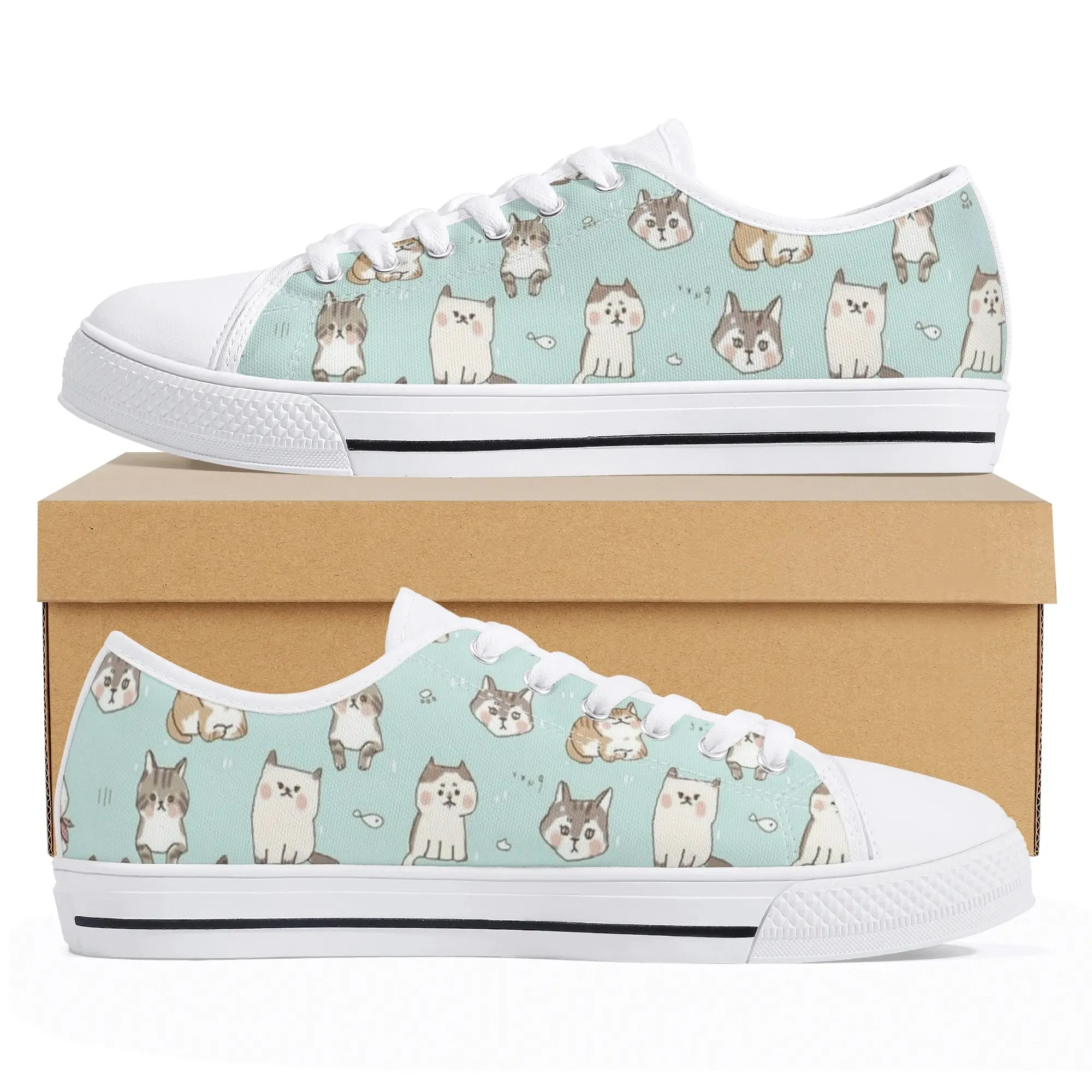 Men's Rubber Low Top Canvas Shoes