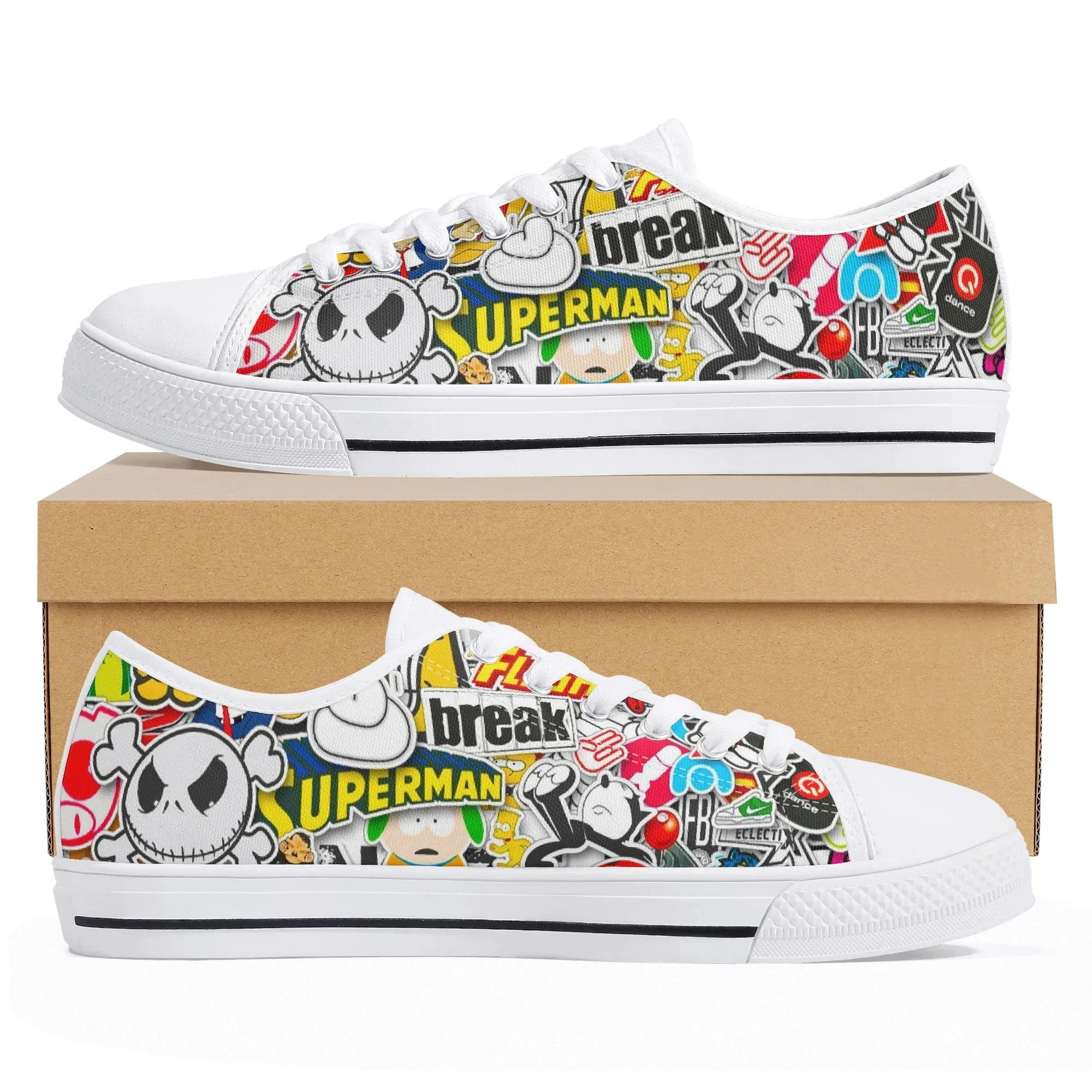 Women's Rubber Low Top Canvas Shoes