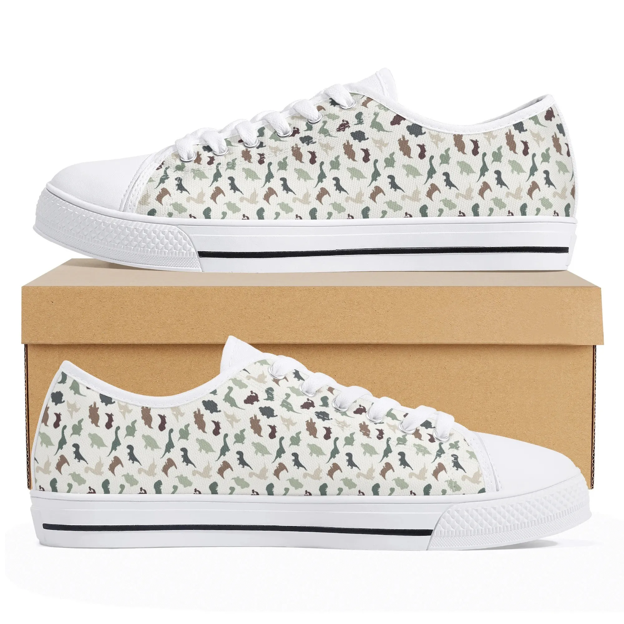 Women's Rubber Low Top Canvas Shoes