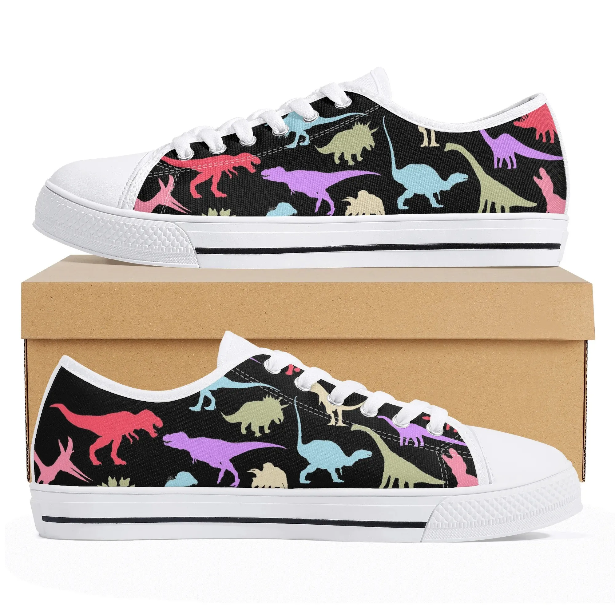 Women's Rubber Low Top Canvas Shoes