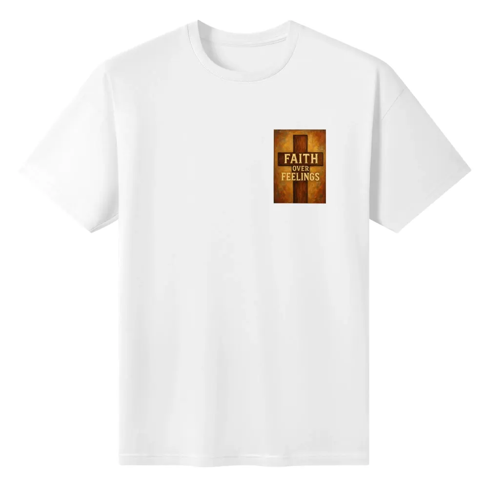 Faith-Inspired Casual Wear - High Quality 100% Cotton Crew Neck Tee for Men & Women (Multiple Sizes)