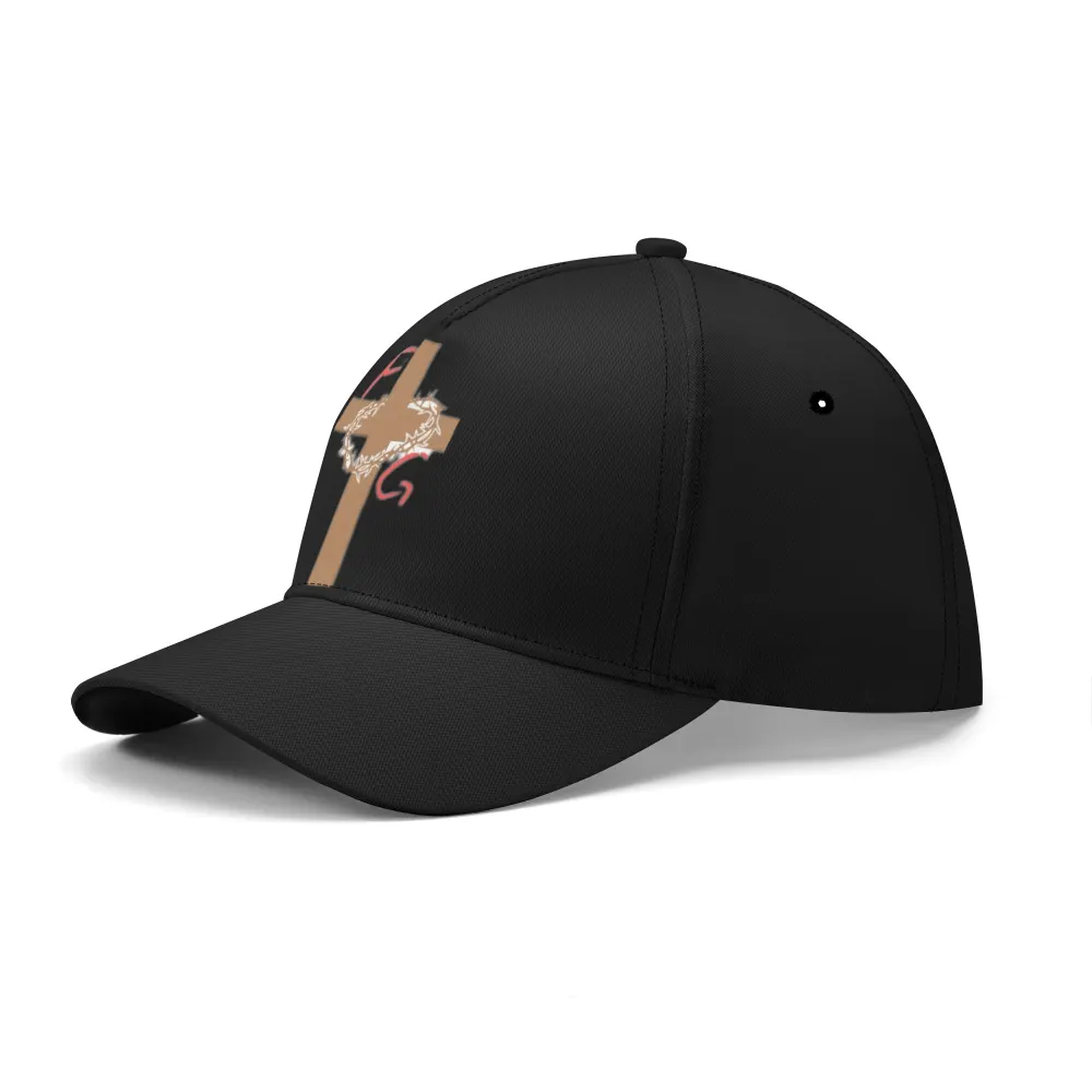 High-Quality Polyester All-over Print Baseball Cap - Unisex Fashionable Sun Protection Hat for Sports & Outdoor Activities
